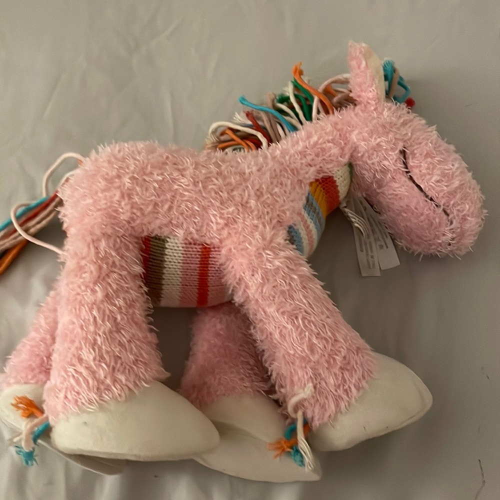 Pink and rainbow horse